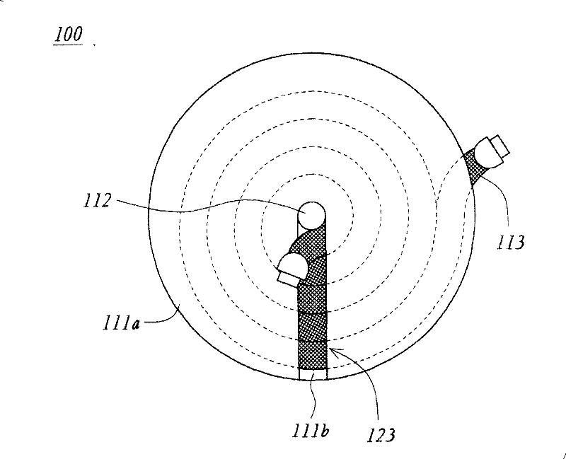 Take-up instrument and electric device using the same