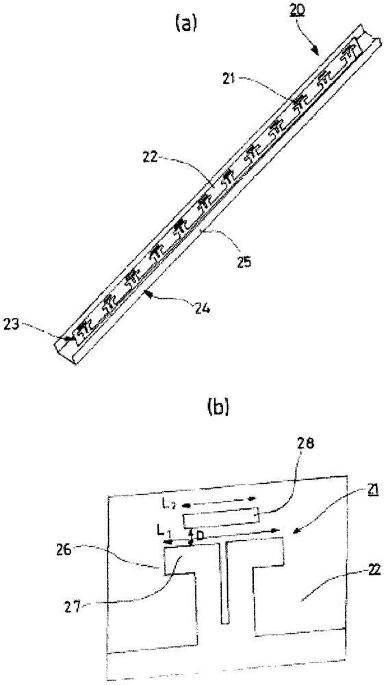 Radiating antenna element