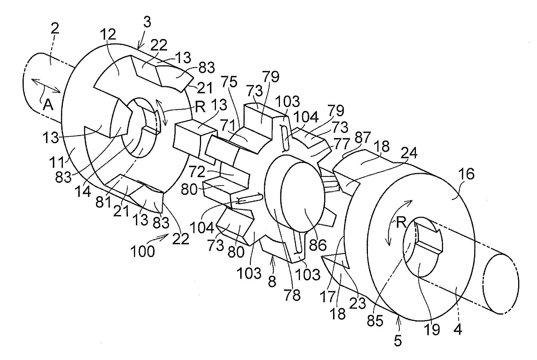 Shaft coupling mechanism