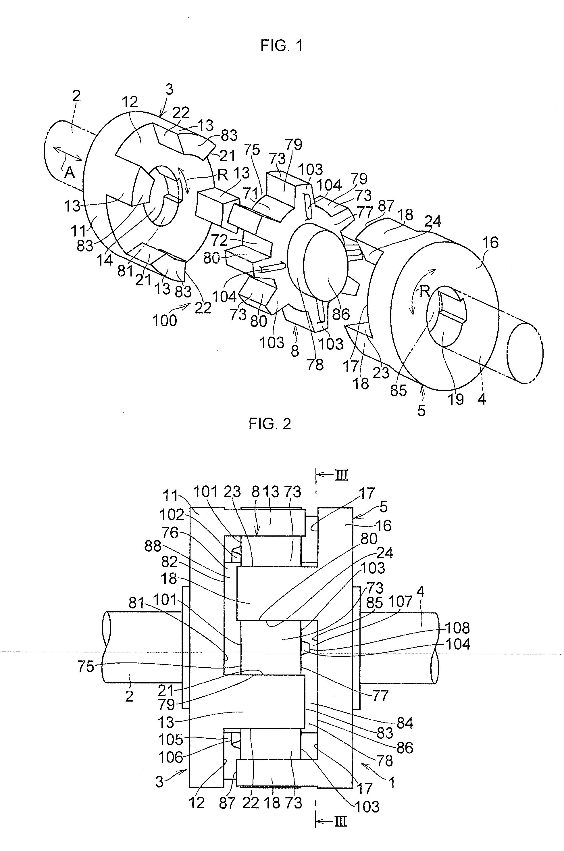 Shaft coupling mechanism