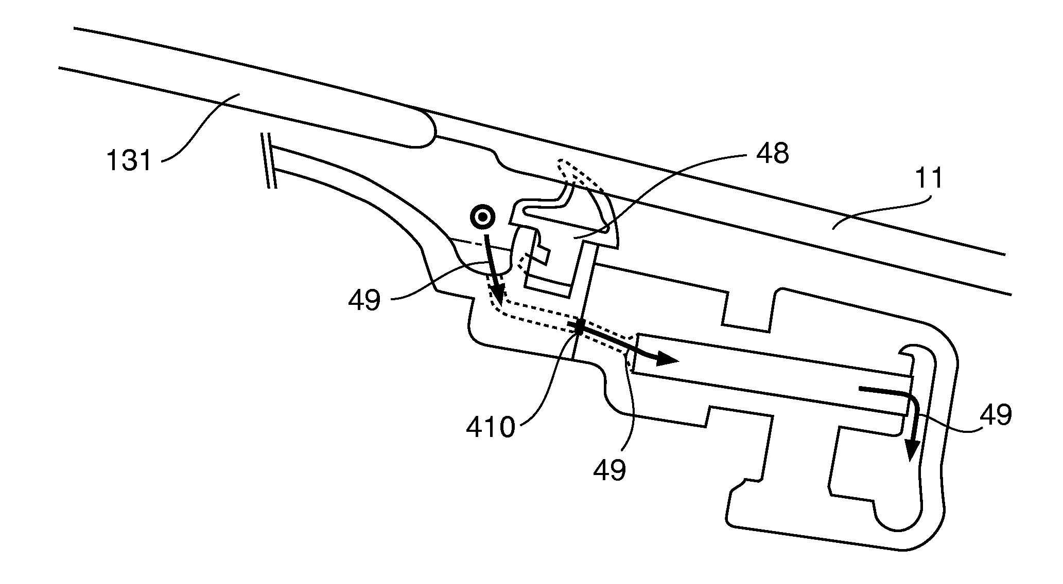 Glazed roof of a motor vehicle, corresponding method of assembly and corresponding vehicle