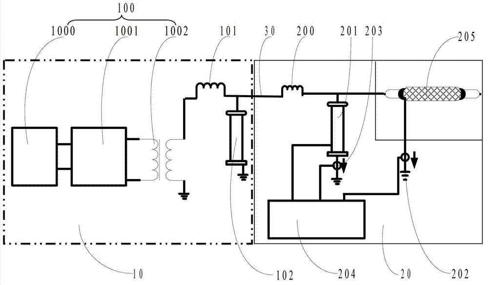 High-voltage power cable nondestructive detection device