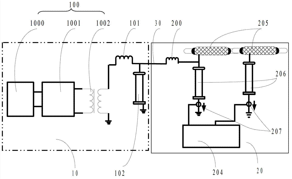 High-voltage power cable nondestructive detection device