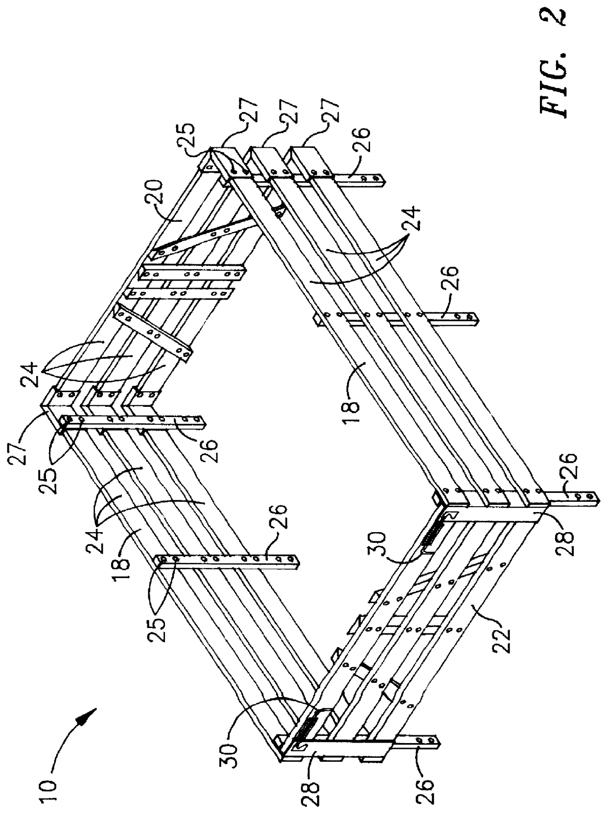 Stake and rail assembly