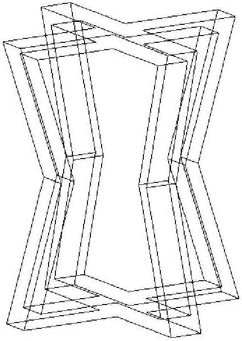 Variable-thickness-gradient negative poisson ratio automobile buffering and energy-absorbing structure and optimization method thereof