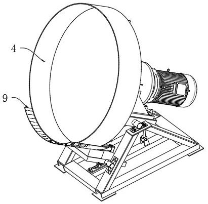 Waste incineration fly ash high-temperature melting balling device and balling compatibility method