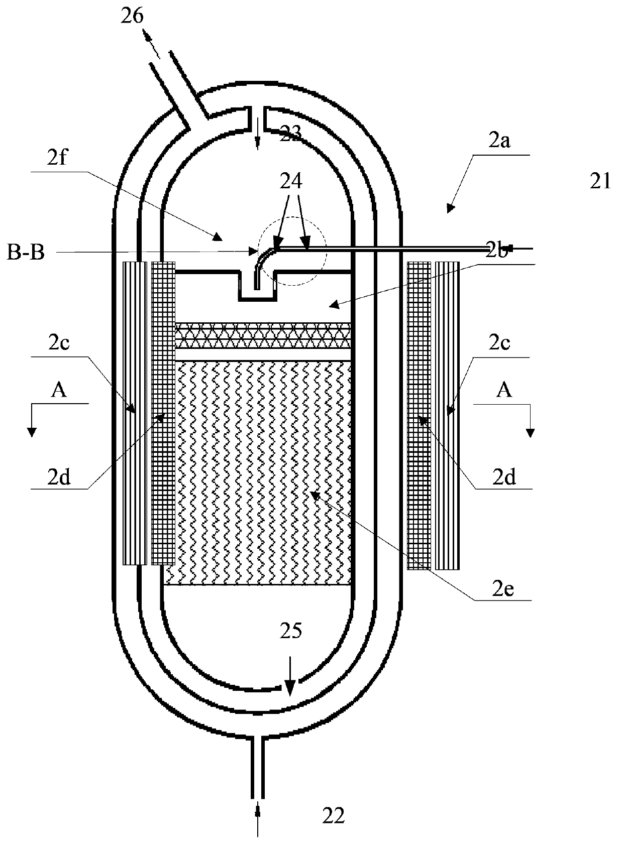 Catalytic combustion reactor and process for removing hydrogen in tail gas