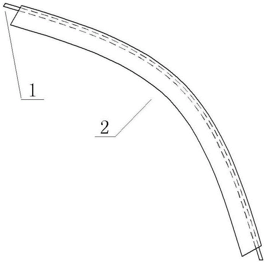 Prestressed concrete constructing process for curved shape memory alloy tendon