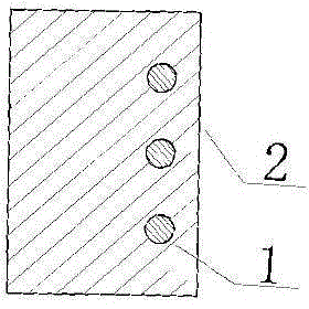 Prestressed concrete constructing process for curved shape memory alloy tendon