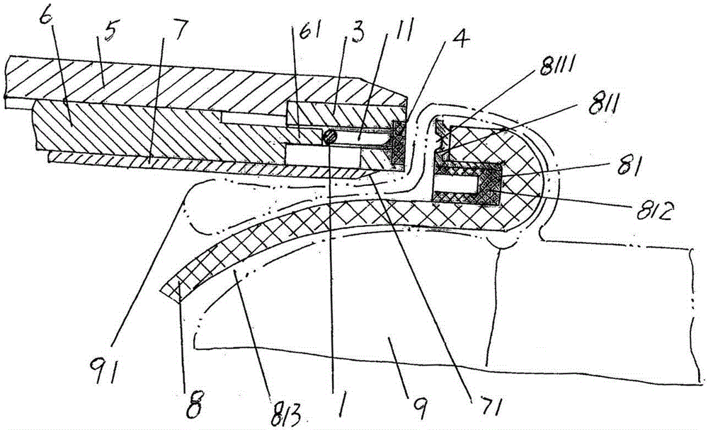 Nail-carrying disc structure of circumcision stapler