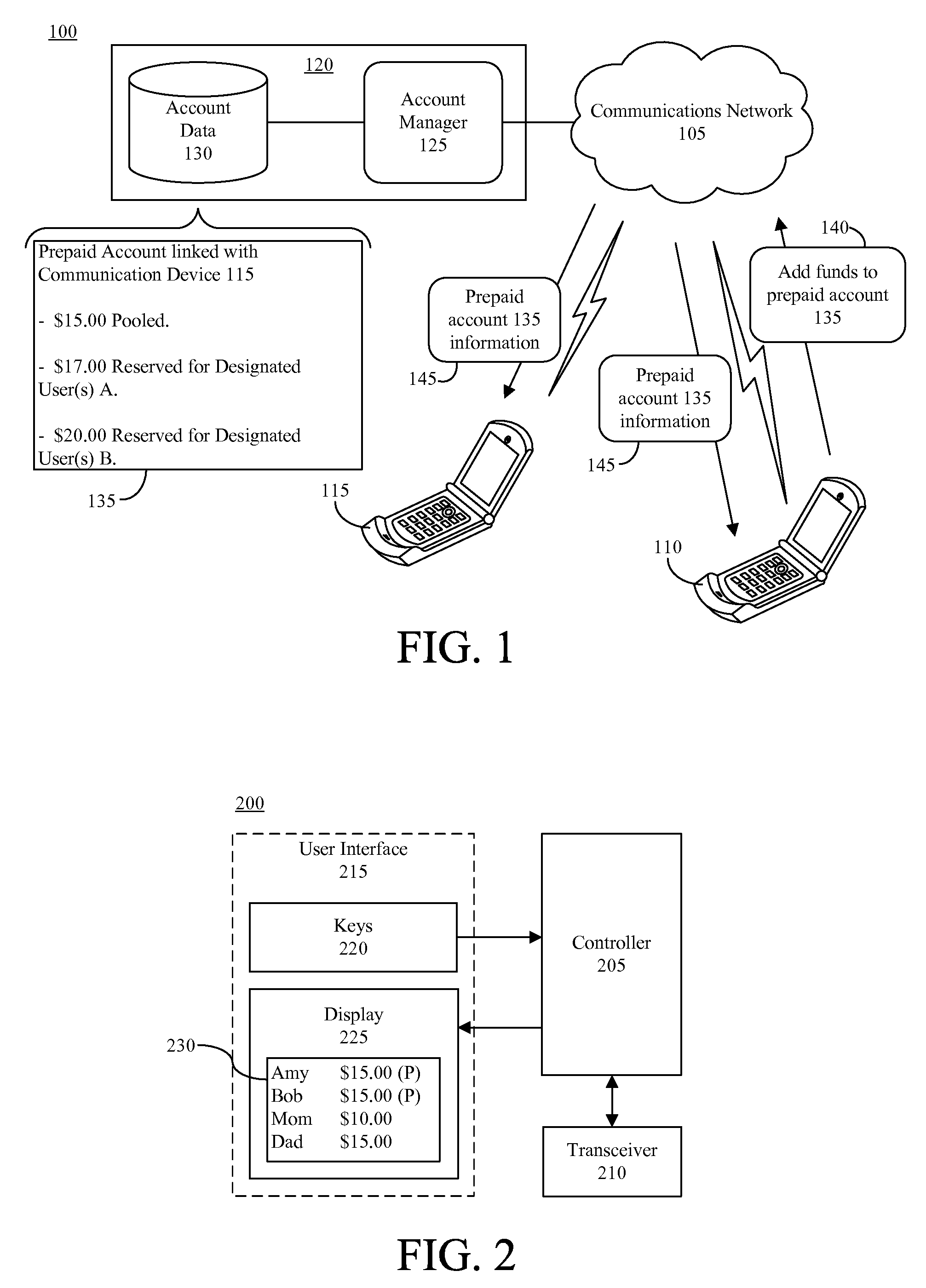 Prepaying usage time for another communication device