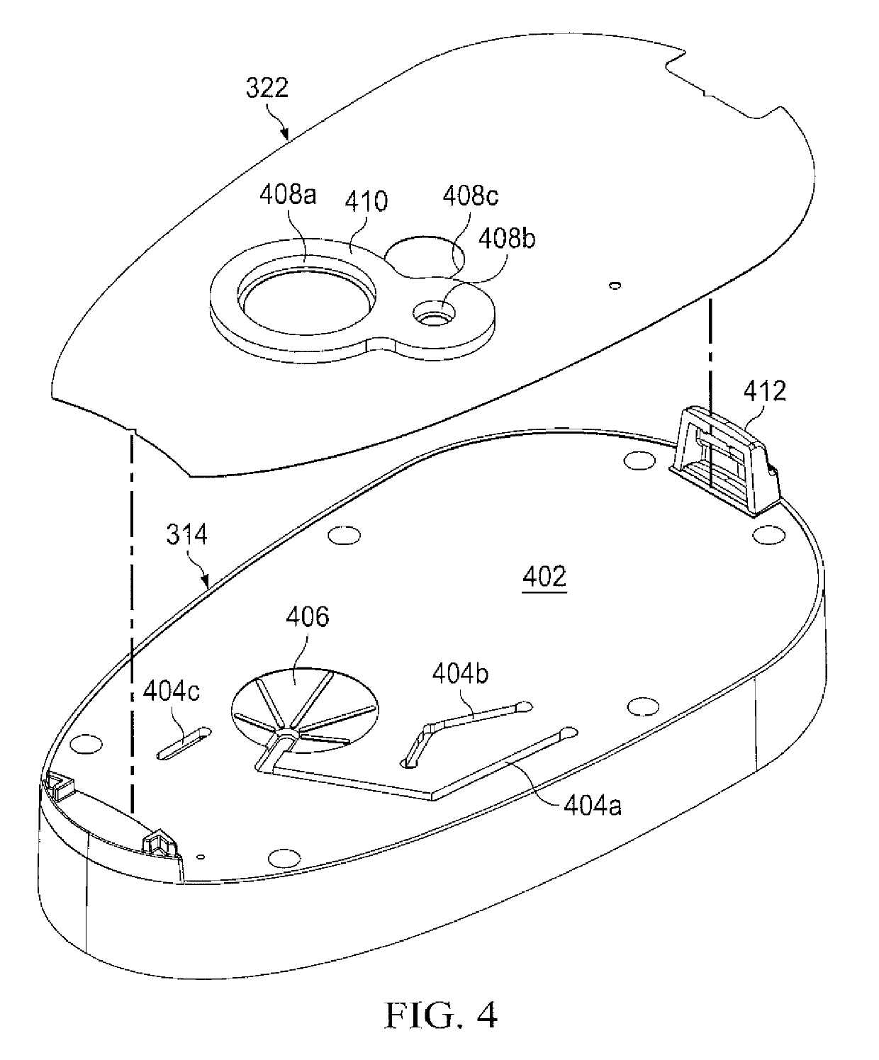 Therapy apparatus with integrated fluid conductors and noise attenuation