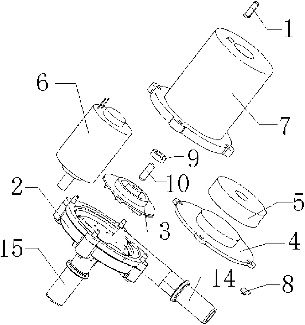 A Gasoline Vapor Purification Device Using Magnetic Induction Drive