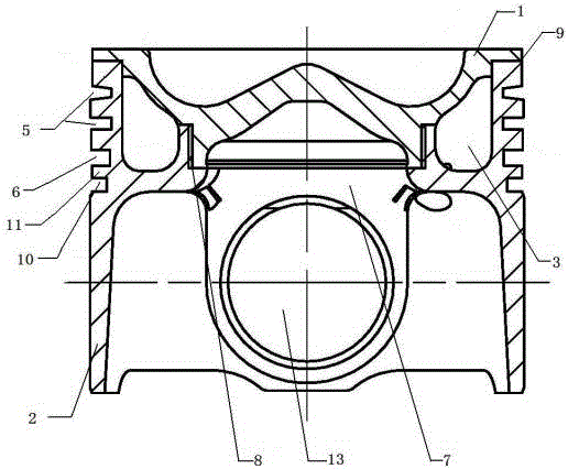 A thread welded integral forged steel piston