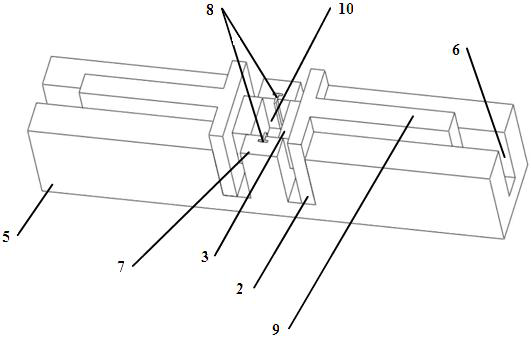 A test fixture and test method for obtaining fracture mechanics parameters of asphalt mortar and aggregate interface at the mesoscopic scale