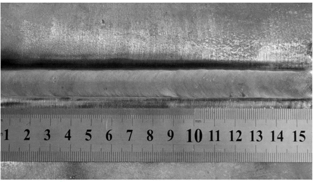 Method for combined welding of austenitic stainless steel moderate thickness plate