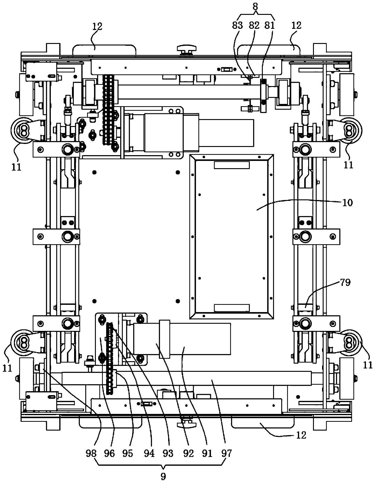 A control method of RGV based on a single liter platform