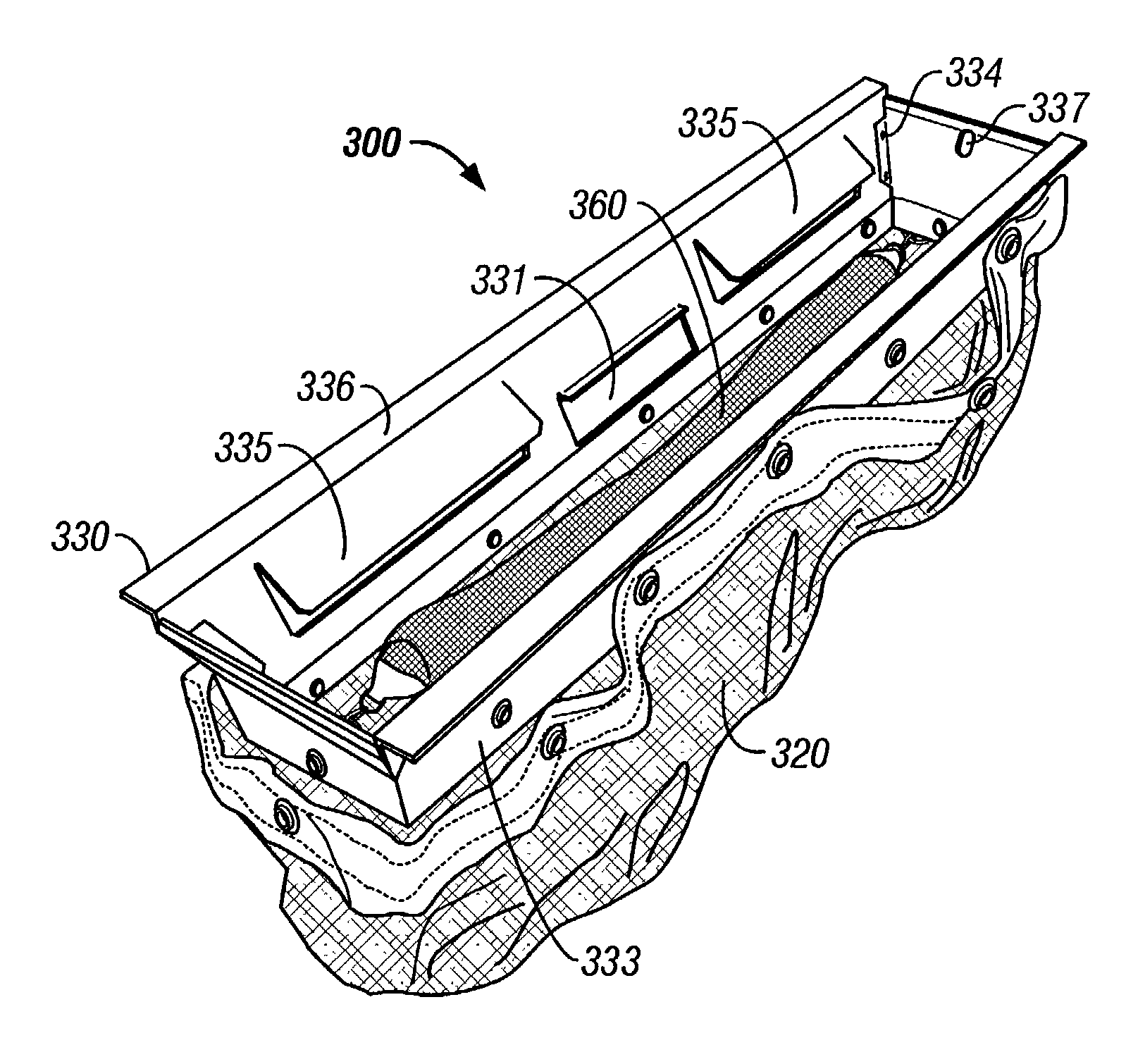 Trench drain filtration system