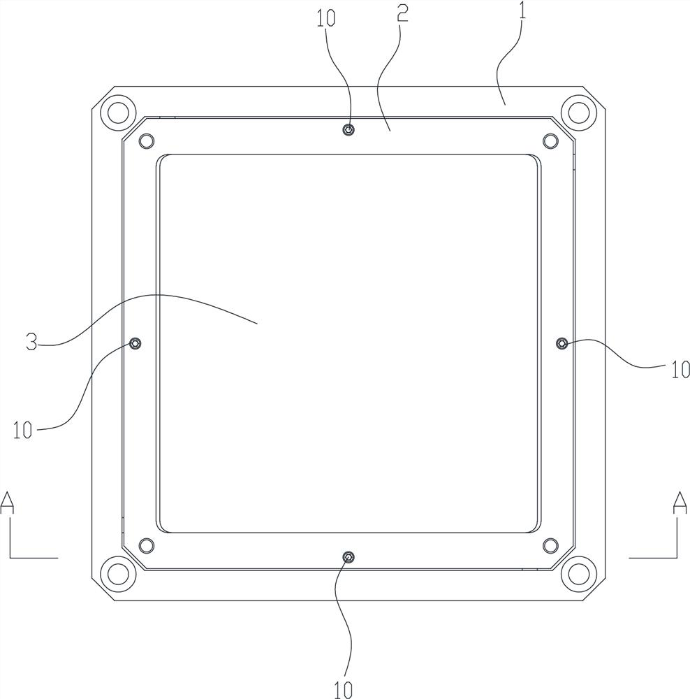 One-translation two-rotation large-stroke coupling-free large hollow parallel piezoelectric micro-motion platform