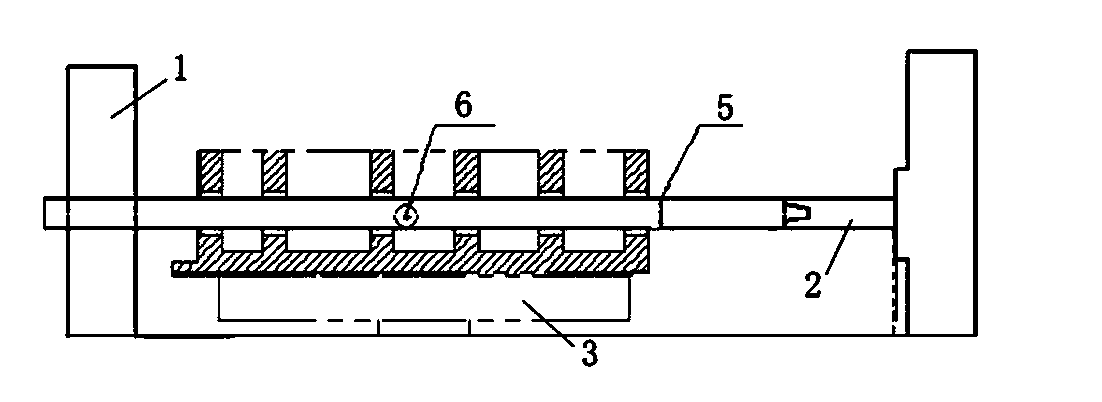 Processing method and concentricity measuring tool for coaxial hole of diesel engine oil supply unit casing