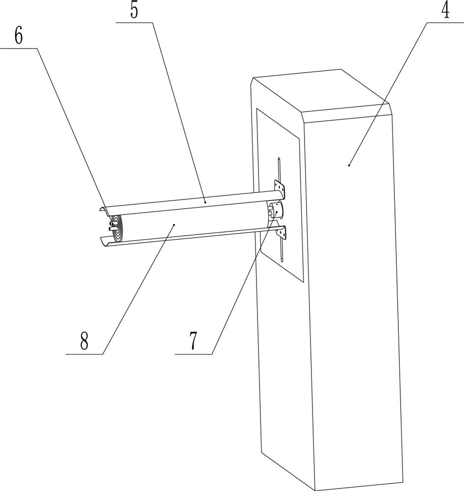 A yoga mat rolling film packaging equipment