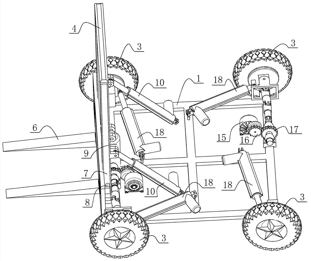 All-directional movable type multifunctional forklift