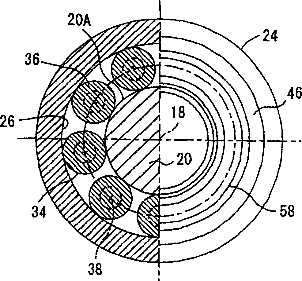 Planetary differential screw-type rotational motion/linear motion converter