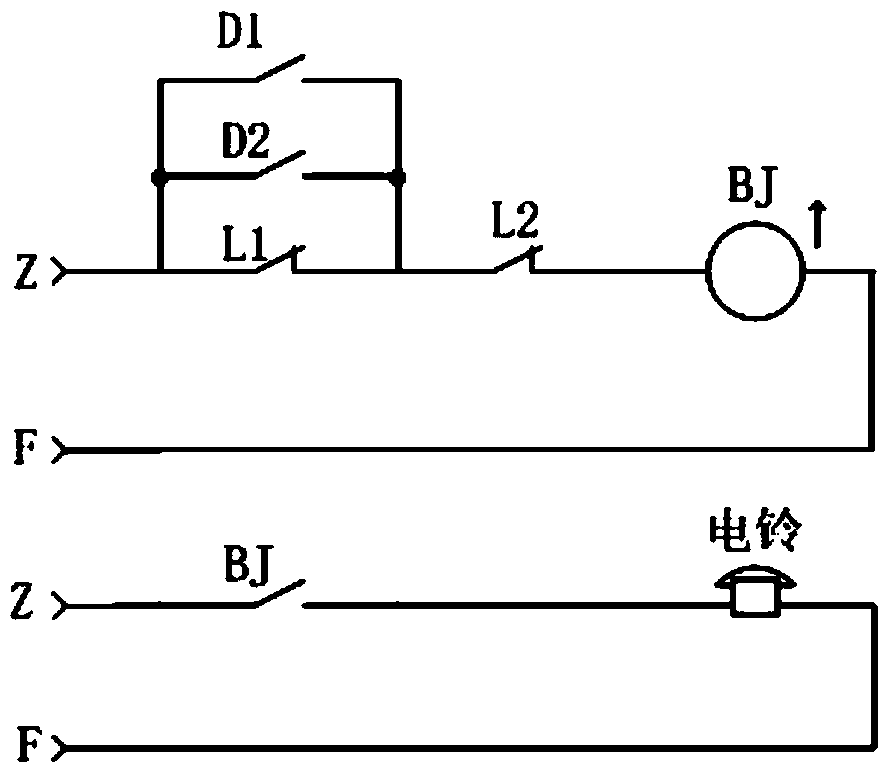 Auxiliary alarming device of railway grade crossing