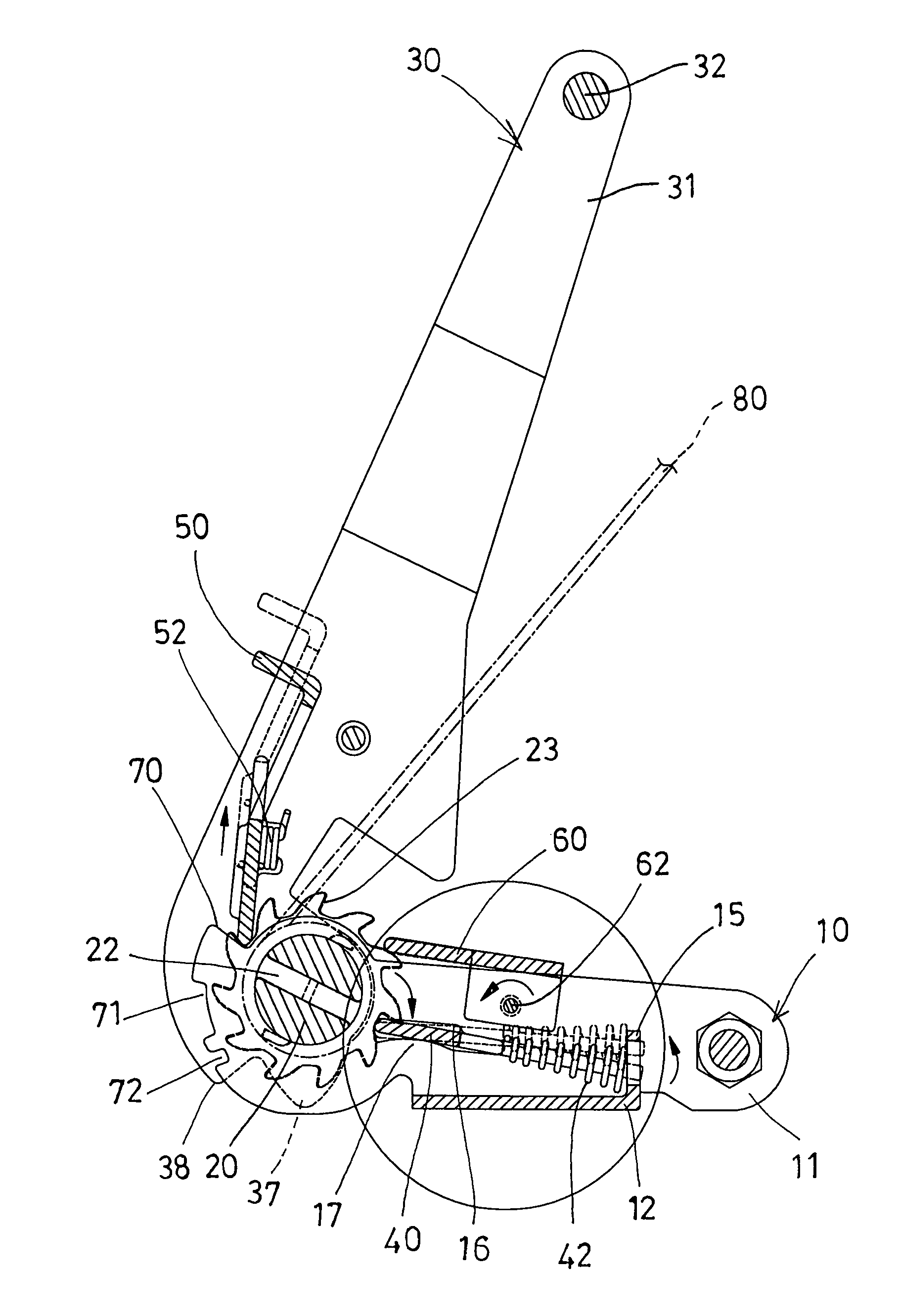 Ratchet buckle device