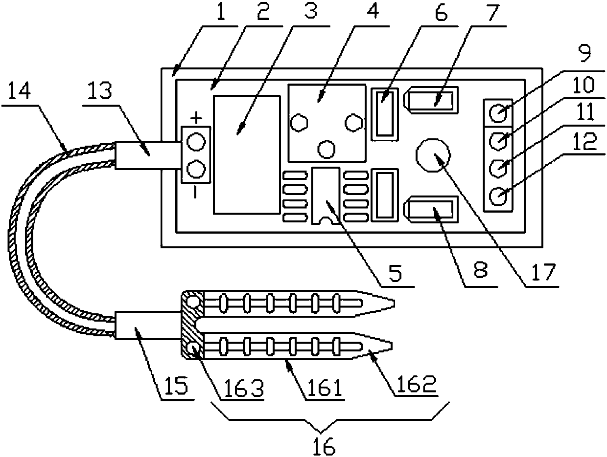 Humidity sensor for agriculture