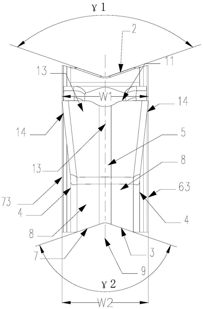 Grooving insert and cutting tool