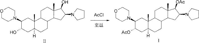 Method for preparing rocuronium bromide midbody compound crystal