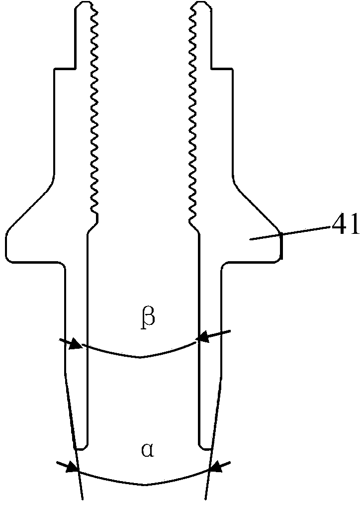 Double guide positioning device for mounting auxiliary frame