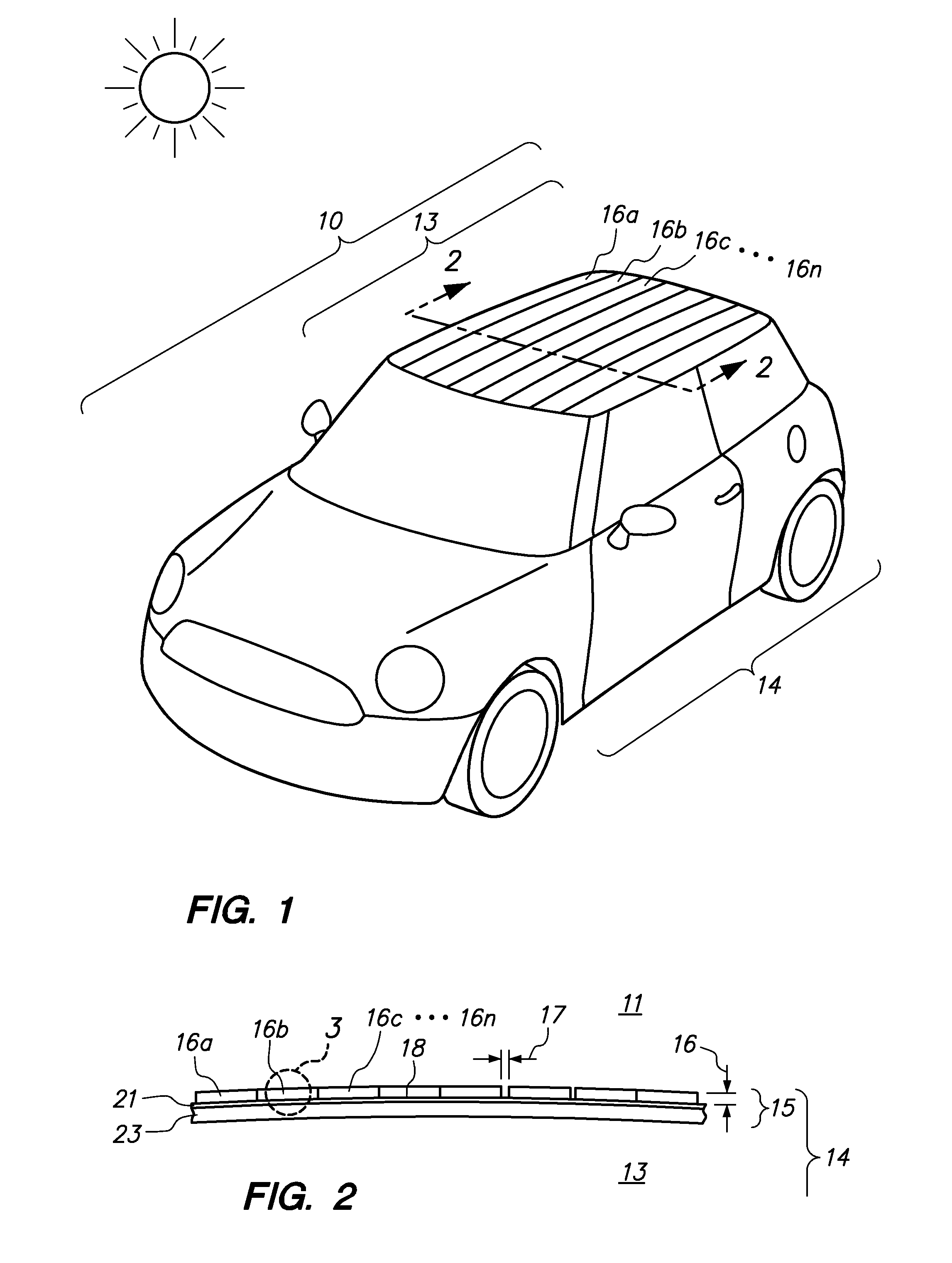 Automobiles having a radiant barrier