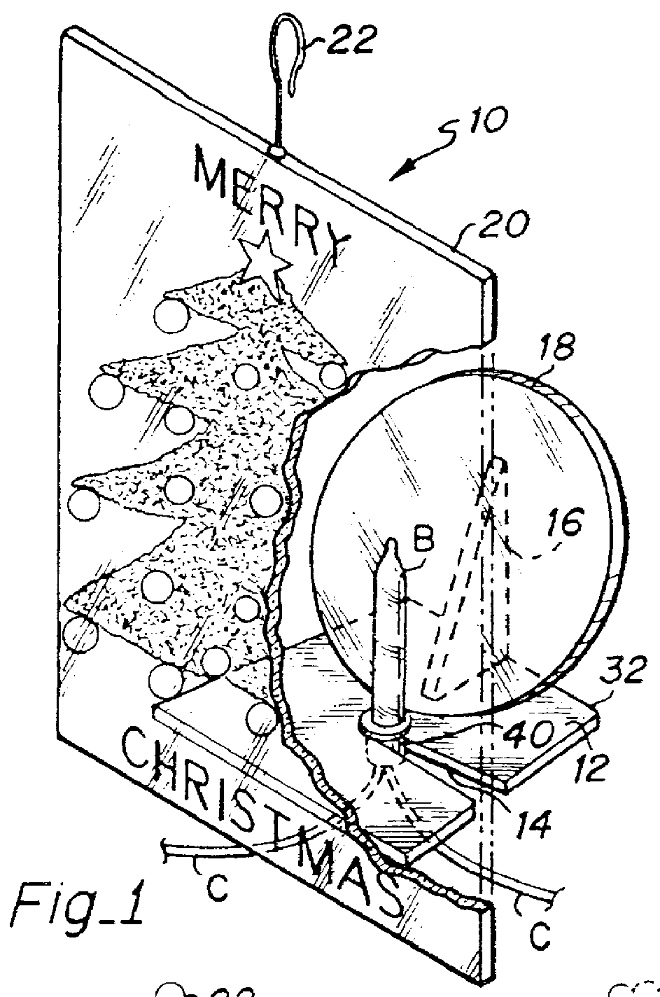 Backlighting apparatus for a light transmissive ornament