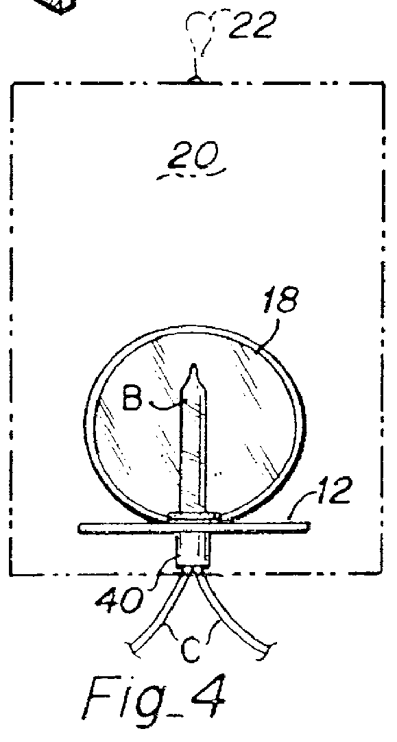 Backlighting apparatus for a light transmissive ornament