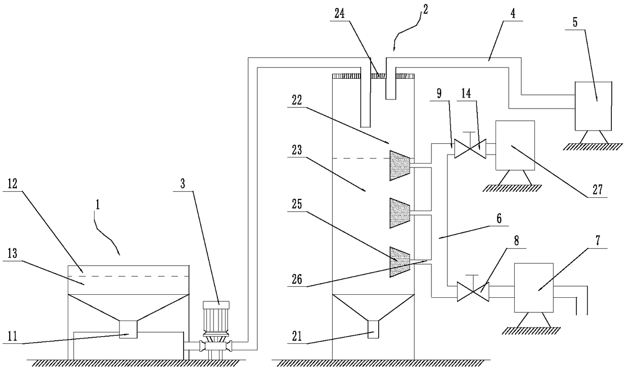 A high-efficiency settling device