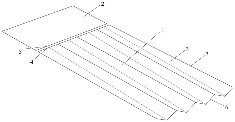 Crease type vibration fan blade