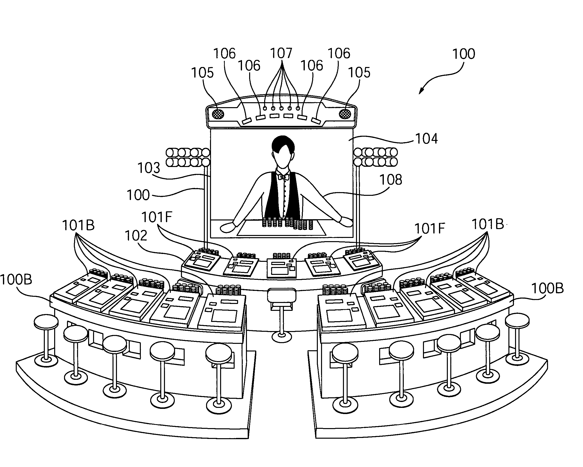 Multi-player gaming machine