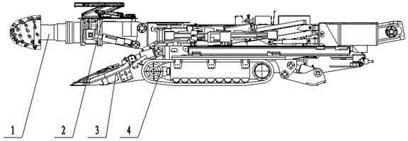 Digging, anchoring and drilling integrated hard rock tunneling machine