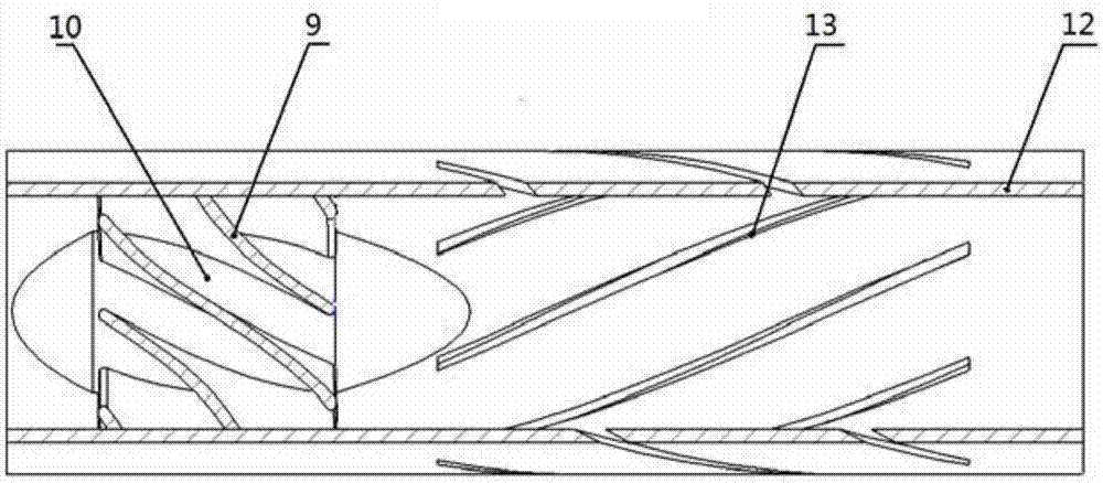 Two-stage pipeline type gas-liquid cyclone separator