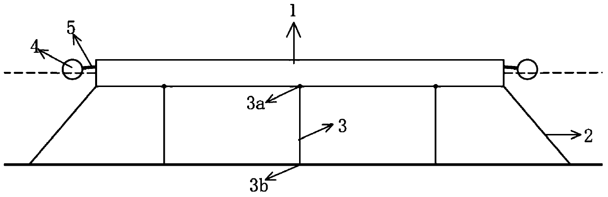 Integrated structure system of ultra-large floating platform and wave energy device based on hybrid mooring