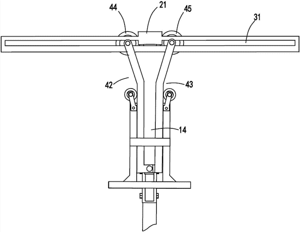 Rolling type leveling mechanism