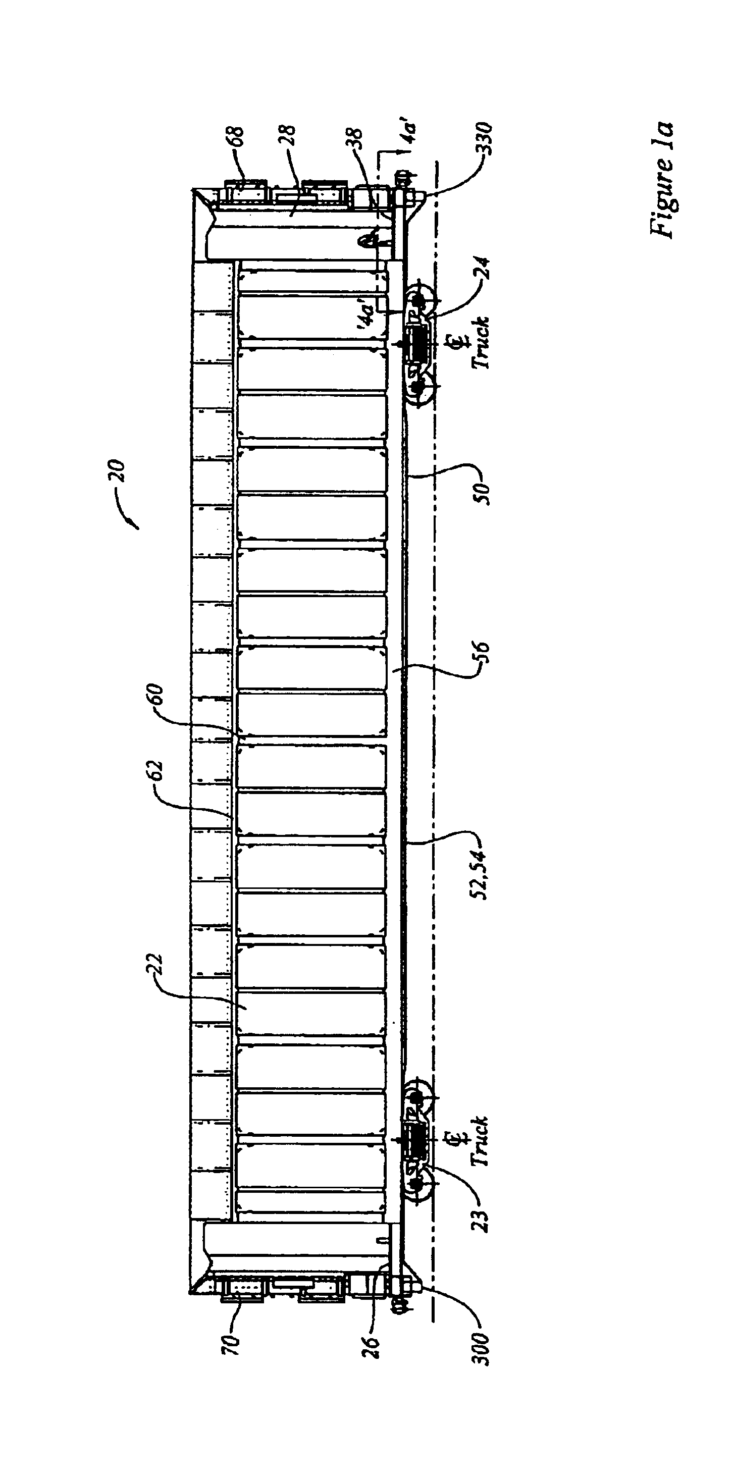 Rail road freight car with resilient suspension