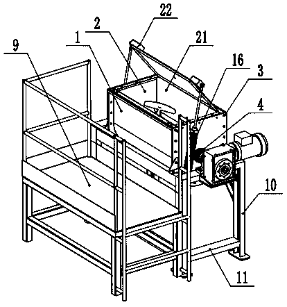 Crushing type concrete recycling device