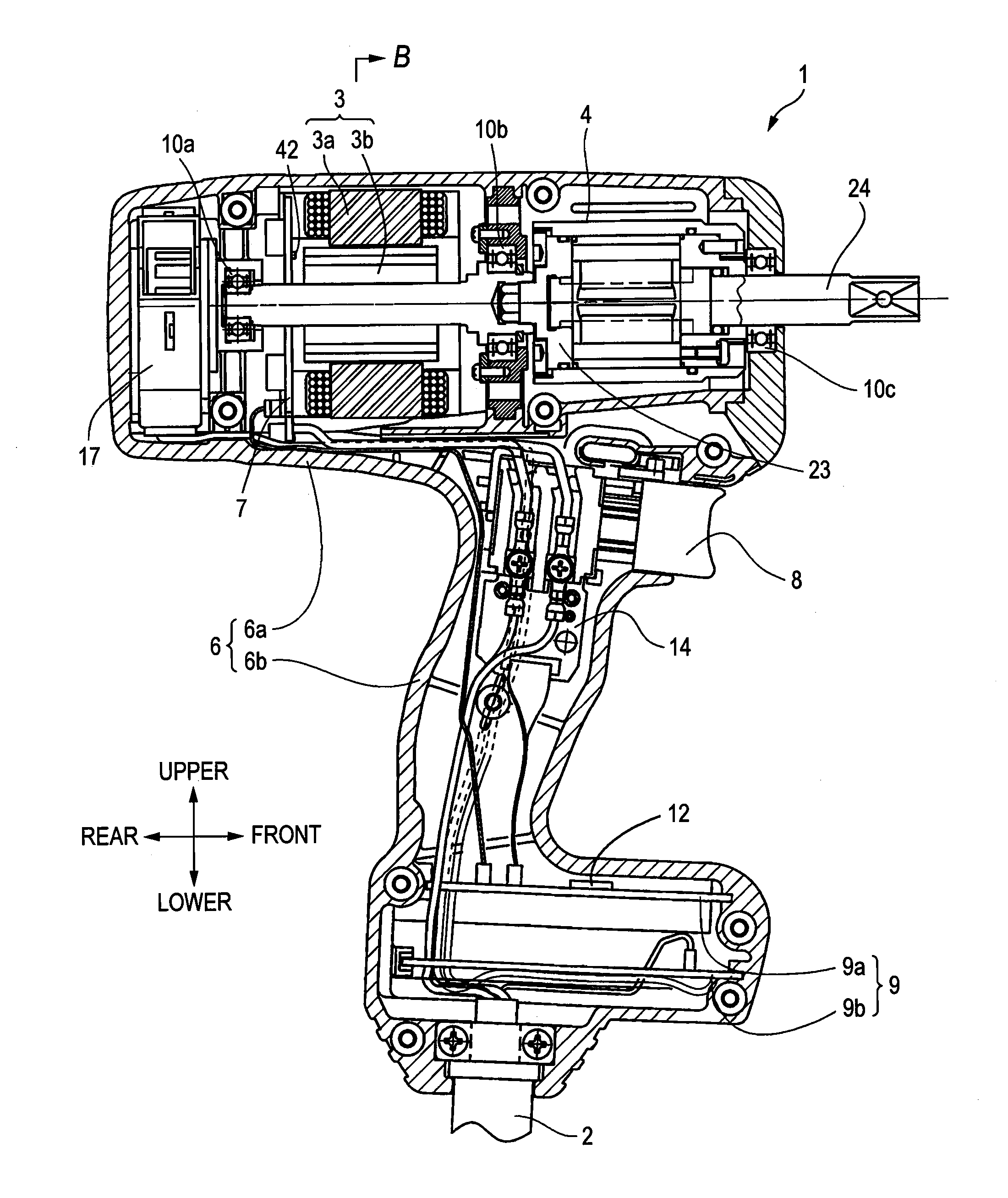 Rotary striking tool