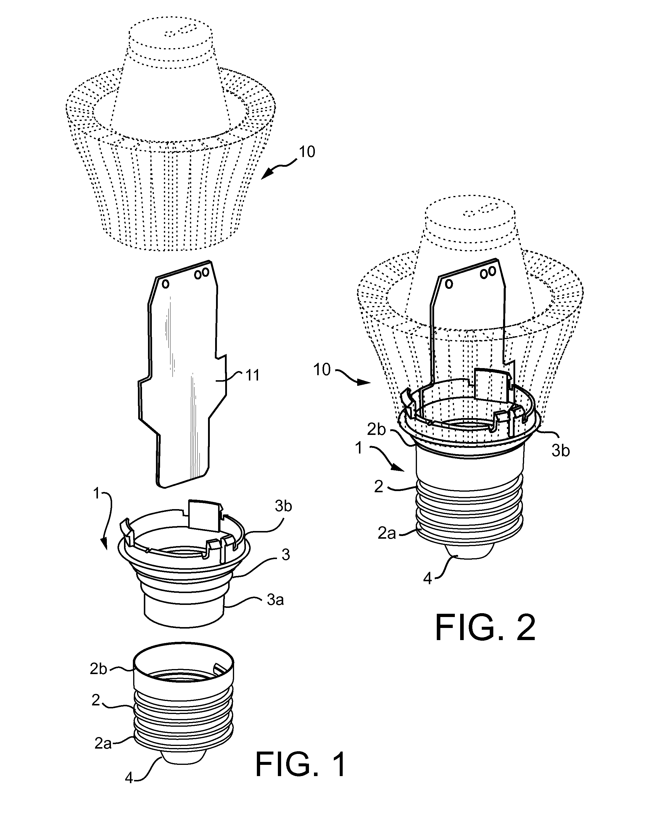 Base for an electrical lamp and a method of assembling a base for an electrical lamp