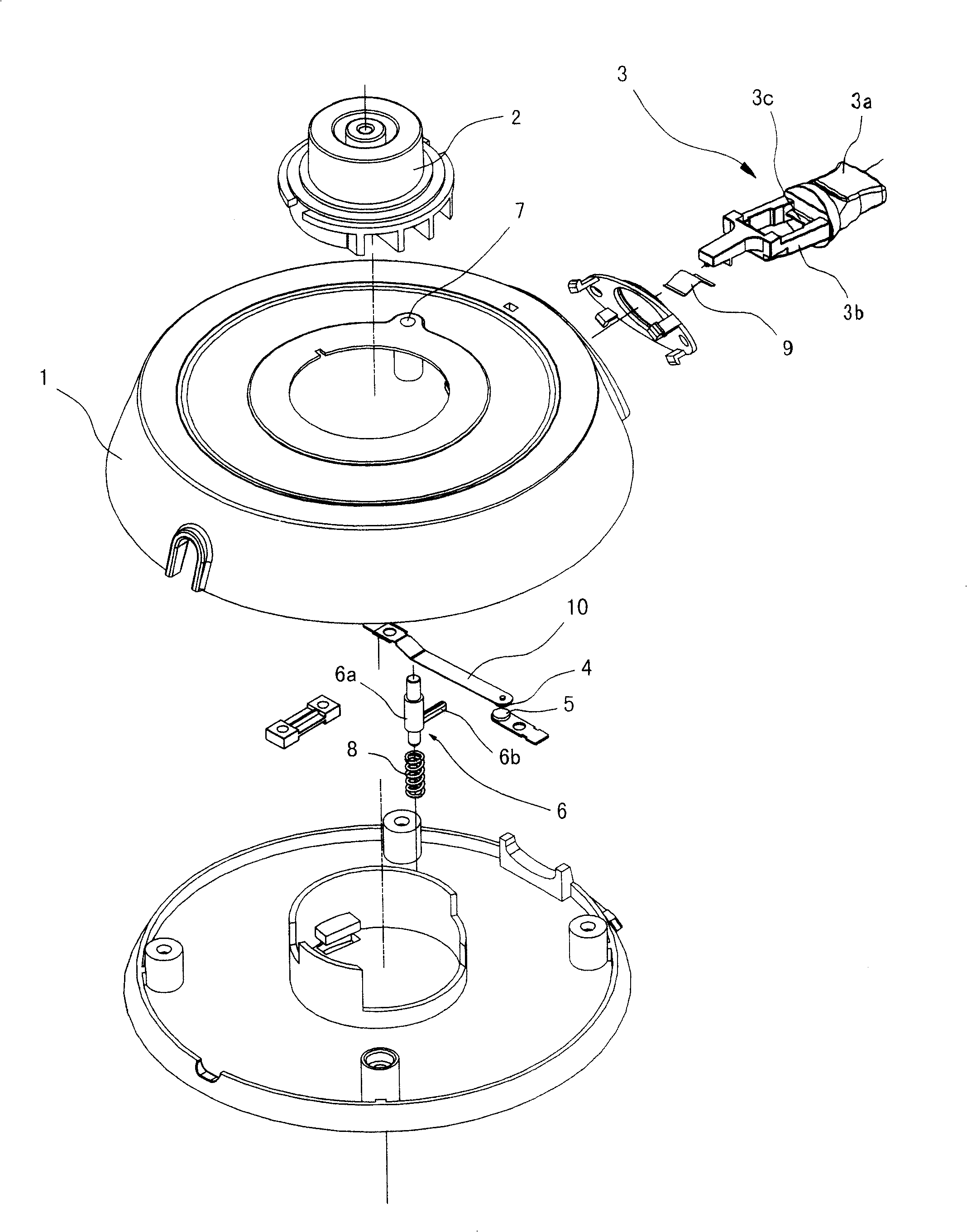 Power outlet for cordless electric appliance