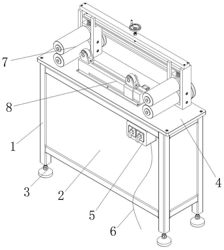 Knitted fabric straightening device for textile mill