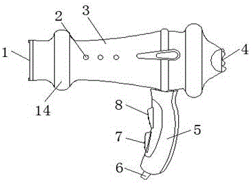 Antiskid anti-break household blower